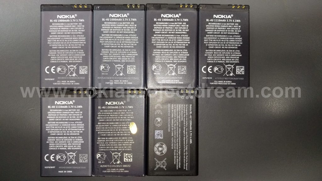Batterie Nokia BL-4U 1000mAh - Batterie Li-ion Originale Gris Compatible Nokia G7 Et Autres Modèles