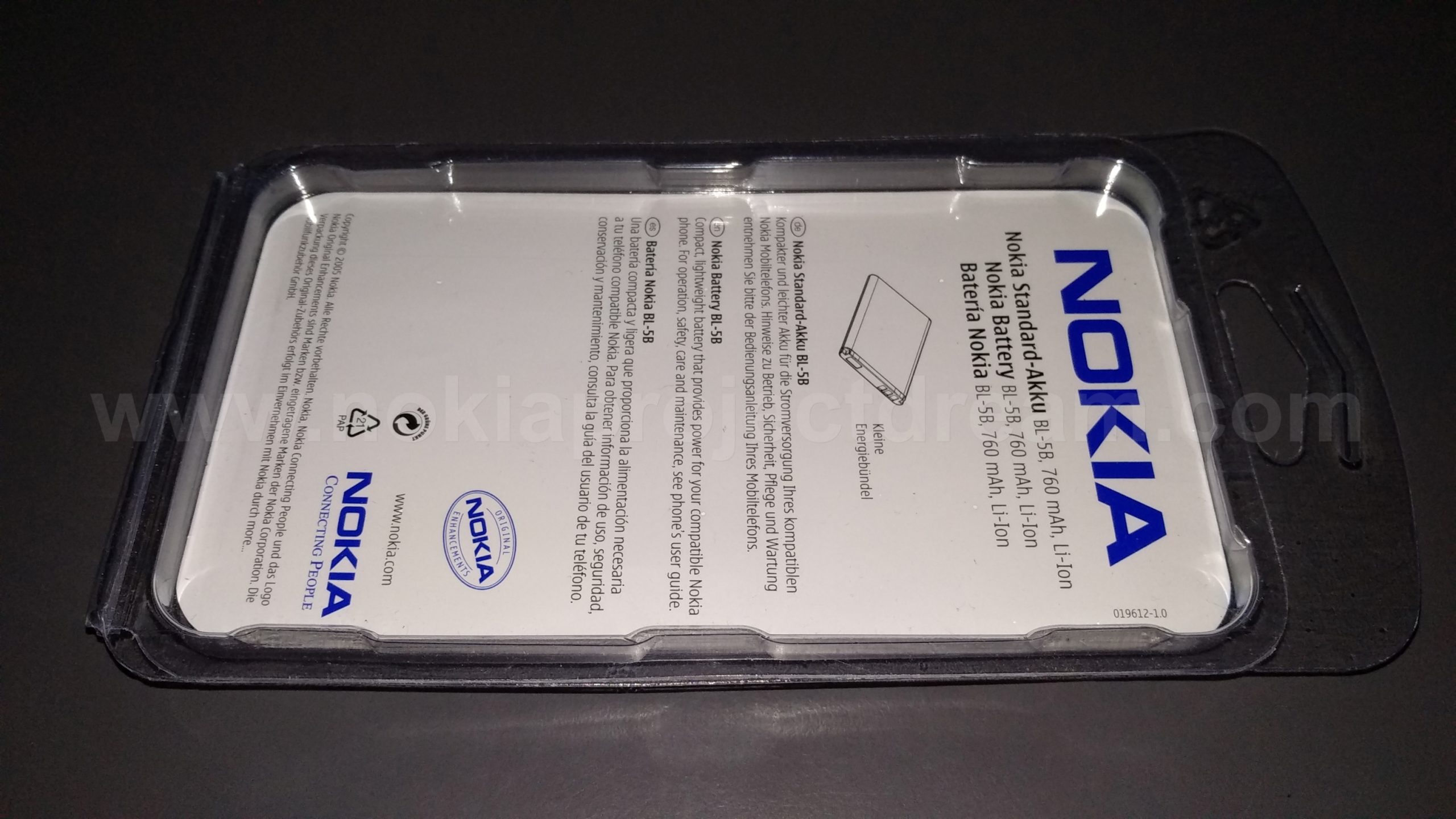 Batterie De Rechange Vhbw Pour Nokia BL-5B - 600mAh 3.7V Li-Ion - Protection Surchauffe/Surtension